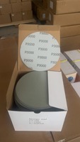 Bantalan spons cat otomotif 6 inci P4000 bantalan spons ukuran 150mm OEM dapat disesuaikan kualitas baik