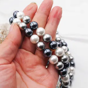 Collier en <span class=keywords><strong>perles</strong></span> de coquillage multicolores de 8 mm, collier en <span class=keywords><strong>perles</strong></span> de style chinois, vente en gros de <span class=keywords><strong>perles</strong></span> - Product Image 1
