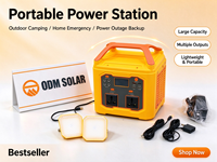 Générateur solaire ODM Solar 300W avec batterie LiFePO4 et contrôleur PWM, sortie AC220V/110V pour usage domestique