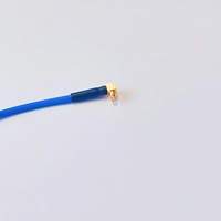 Assemblage de câble RF ODM SMA femelle vers connecteur RF à angle droit femelle SMPM utilisé pour connecter l'assemblage de câble semi-acier KTR086 RG405