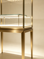 Schmuck-Vitrine Minimalistischer Luxus-Ausstellungsschrank mit LED-Beleuchtung