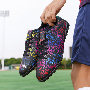 Chaussures de football en gros de haute qualité, nouvelles baskets d'entraînement universelles ODM/OEM FG pour hommes et femmes, chaussures de football d'usine - Product Image 5