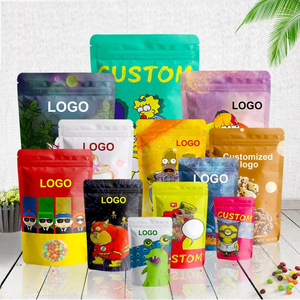 Özelleştirilmiş 3.5g 7g 14g 28g plastik Stand up Doypack kılıfı koku geçirmez 3.5 gram Mylar çantalar benim Logo ile - Product Image 1
