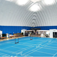 Structure de dôme gonflable en membrane PVDF personnalisée pour entrepôt et salle de sport