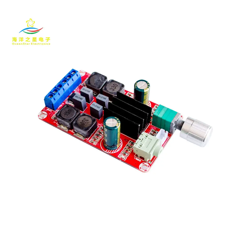 XH-M189 2*50W high-end digital power amplifier board DC24V TPA3116D2 two-channel stereo power amplifier board