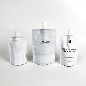 Gel Pouch Spout-pouch Cosmetic Spout <b>Packaging</b> <b>Bag</b> Soft Touch Soap Refill <b>Bag</b> Pouches for Shampoo - Product Image 1