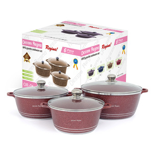 6 Stuk Groothandel Keuken Ware Voorraad Pot Roestvrij Staal Koken Melk En Soep Pot Kookgerei <span class=keywords><strong>Set</strong></span> - Product Image 2