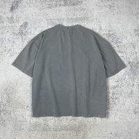 Fabricant de t-shirts OEM, t-shirt ample en coton biologique doux 200 g/m², épaules tombantes, pour hommes, imprimé