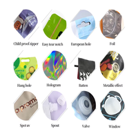 Pochette à bec verseur personnalisée 30ml 150ml 200ml 250ml 350ml 500ml 1L Emballage alimentaire liquide de qualité alimentaire Sac de stockage avec bec verseur pour liquide