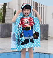Serviette de bain pour enfants, cape à capuche, peignoir, serviette de plage, absorbante, séchage rapide, poncho de plage pour enfants