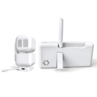 ABM720S Monitor Bayi 5 Inci 1080P HD,  Penglihatan Malam Inframerah dengan Aplikasi, Audio Dua Arah, Rotasi Pan Tilt, Mendukung Penjualan Grosir Rumahan