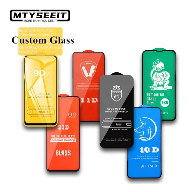 Tempered Glass 3D 5D 9D 21d 18d Screen Protector for iphone Hot 8 9 S16 Pro