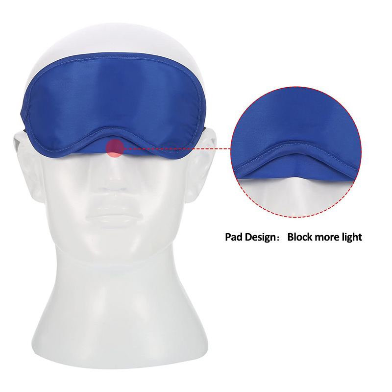 cheap wholesale private label light blocking cotton travel night sleeping eye mask