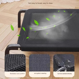 Lüks Düz Dikdörtgen Taşınabilir Soğutucu Fileli Yatak Büyük Köpekler İç/Dış Mekan Isırmaya Dayanıklı Ağır Hizmet Tipi Nefes Alabilen Köpek Yatağı - Product Image 4