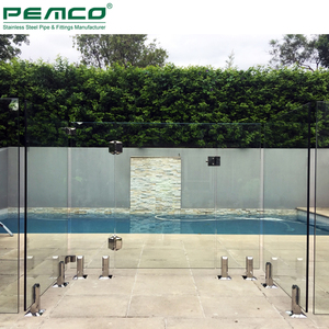 <span class=keywords><strong>Esterno</strong></span> <span class=keywords><strong>Balcone</strong></span> 12 Millimetri di Vetro Ringhiera Ponte In Acciaio Inox Balaustra Di Vetro Frameless Perno - Product Image 4