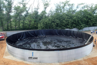 Réservoir à eau galvanisé, acier ondulé, 5000l, 50 m3 — 1000 m3, prix