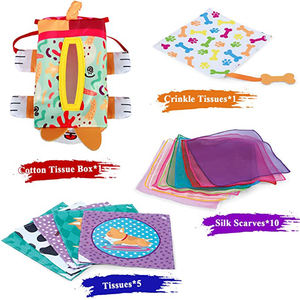 Jouets éducatifs précoces développement sensoriel enfants âge préscolaire apprentissage bébé boîte à mouchoirs en tissu <span class=keywords><strong>livre</strong></span> jouet - Product Image 5