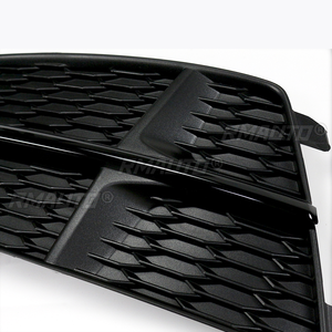 Cache de phare antibrouillard avant pour Audi A6 C7 S-Line S6 2015-2018, style nid d'abeille, pour grille inférieure de pare-chocs avant - Product Image 5