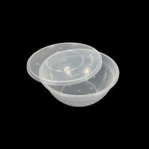 1000ml disposable microwave plastic clear noodle soup bowl takeaway wholesale