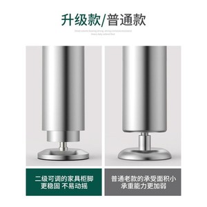 ขาเฟอร์นิเจอร์สแตนเลสปรับระดับได้ รุ่น C สีทอง สำหรับตู้ เตียง โต๊ะ โซฟา ขาตั้งทีวี - Product Image 5