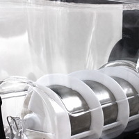 Machine à slush commerciale en acier inoxydable pour boissons glacées, capacité 15L*2, multifonction, écologique, alimentée par prise électrique