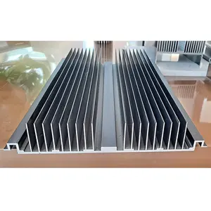 6061 6063 T6 CNC penjualan panas kustom ekstrusi aluminium led heatsink hitam anodized , cxb3590 cob Aluminium led produsen heatsink