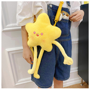 Bolso <span class=keywords><strong>de</strong></span> Peluche con Forma <span class=keywords><strong>de</strong></span> <span class=keywords><strong>Estrella</strong></span>, Suave y Adorable, Tipo Muñeca <span class=keywords><strong>de</strong></span> Dibujos Animados, para Mujeres y Niñas, OEM/ODM - Product Image 5