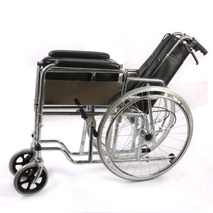 <span class=keywords><strong>JBL</strong></span> Crystal Companion Chariot de fauteuil roulant manuel pour hémiplégie, en acier inoxydable, avec dossier haut et pliant, certifié CE - Product Image 5