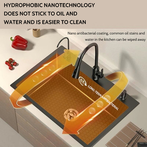 Popolare grande singolo multifunzione Anti-graffio lavello digitale lavello cucina <span class=keywords><strong>lavelli</strong></span> da bagno per la cucina - Product Image 5
