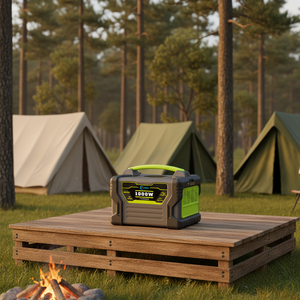 เครื่องกำเนิดไฟฟ้าพลังงานแสงอาทิตย์ MIQ Off Grid 999wh สำหรับกรณีฉุกเฉิน คลื่นไซน์บริสุทธิ์ 1000w แบตเตอรี่ลิเธียม สำหรับตั้งแคมป์ พกพาสะดวก พร้อมไฟส่องสว่าง - Product Image 6