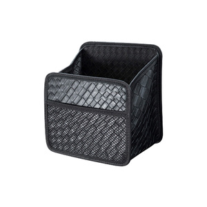 Auto-Aufbewahrung tasche mit großer Kapazität Advanced Foldable Square Bucket Interior Decoration Supplies aus Leder material - Product Image 1