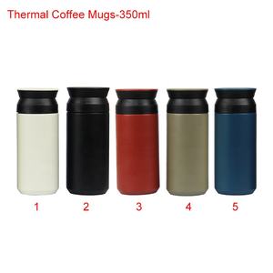Thermos de voyage écologiques portables en acier inoxydable de 350 ml/500 ml, gobelets à café avec infuseur à thé inclus - Product Image 5