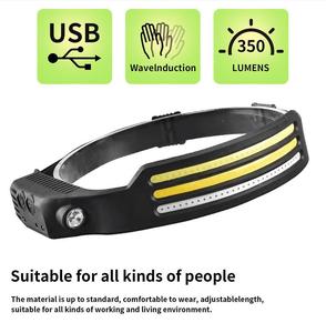 High Power Outdoor <strong>Mining</strong> Waterproof Motion Sense Cob <strong>Headlamp</strong>