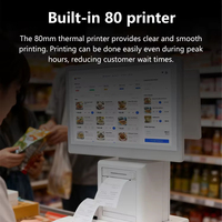 Terminal de Punto de Venta Todo en Uno SDK 11.6 de 15.6 Pulgadas, Dispositivo de Caja Registradora, Software POS para Restaurantes y Otros Sistemas de Venta