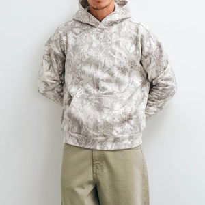 Sweat-shirt à capuche décontracté et léger à imprimé camouflage, conçu en usine, sweat-shirt à capuche personnalisé en coton éponge - Product Image 2