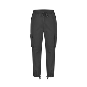 Pantalones Cargo de Tela Oxford Regular Corte Regular para Hombre con Bolsillos Laterales Discretos, Transpirables y de Estilo Casual Contemporáneo - Product Image 3