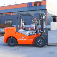 Chariot élévateur compact de 3 tonnes facile à utiliser avec moteur diesel, chariot élévateur diesel de 3,5 tonnes