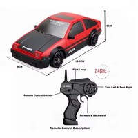 Vente en gros 1/24 Simulation haute vitesse RC 4WD voiture télécommandée Drift voiture de course pour enfants