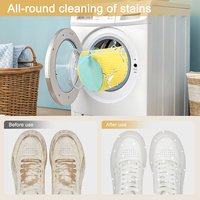Nouvel Arrivage Sac de Lavage pour Baskets en Polyester Durable, Épaissi en Usine, avec Fermeture Éclair et Cordon de Serrage pour le Lavage et le Rangement des Chaussures