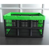 Panier de rangement pliable en plastique PP multifonctionnel et écologique, caisse de rangement alimentaire en maille
