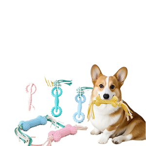 Nouveau jouet pour <span class=keywords><strong>chien</strong></span> en TPR couleur macaron, pantoufle à mâcher, jouet interactif à nœuds pour <span class=keywords><strong>chien</strong></span>, pour le nettoyage et le nettoyage des dents, adapté pour le cross - Product Image 1