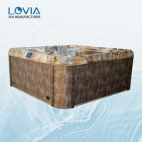 Vente en gros : Nouvelles tendances, bain à remous extérieur de luxe 6 places, Luxuria Spas, avec ozonateur
