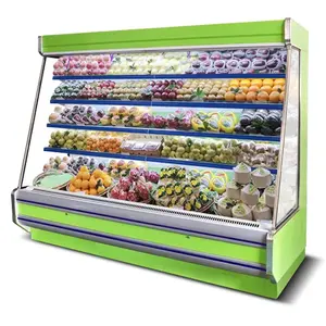 冷蔵庫機器フルーツディスプレイクーラー野菜冷蔵オープンチラー工場価格