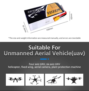 2026 Tattu 8000mAh-32000mAh 25C 22.8V 6S Semi-solid State <strong>Battery</strong> 729.6Wh High Voltage Heavy Payload 500 Cycles Drone - Product Image 5