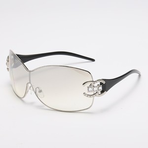Lunettes de soleil Y2K Shield à monture intégrale, verres miroir UV400, mode décontractée pour femmes 2024 - Product Image 3