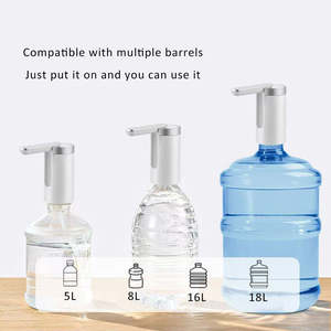 Rechargeable 1200 Mah Folding Adjustable 3 Capacity Display Portable <b>Water</b> <b>Dispenser</b> Pump in Bottle - Product Image 4