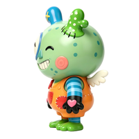 Figurine en vinyle PVC OEM Monstre Vert Kawaii, Jouet Monstre Qui Cligne des Yeux, Cadeau d'Anniversaire, Vente Directe Usine Personnalisée