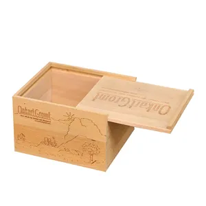 OEM और ODM गर्म बिक्री देवदार की लकड़ी रंग अनुकूलित अधूरा छोटे बीच लकड़ी के बॉक्स गिरावट ढक्कन के साथ बिक्री के लिए