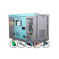 Générateur diesel silencieux 8KW, générateur diesel portable à faible bruit, démarrage électrique DG10000LN