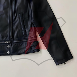 Nouvelle arrivée Veste en cuir véritable de qualité supérieure pour femmes Style décontracté avec fermeture éclair Vestes en cuir pour femmes - Product Image 5